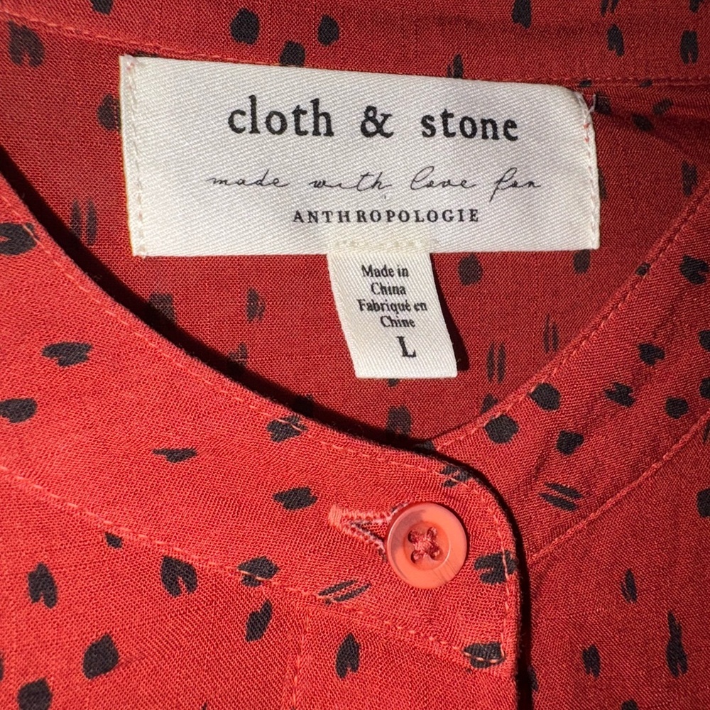 Anthropologie Red Pleated Long Sleeve Gown - Picture 4 of 5